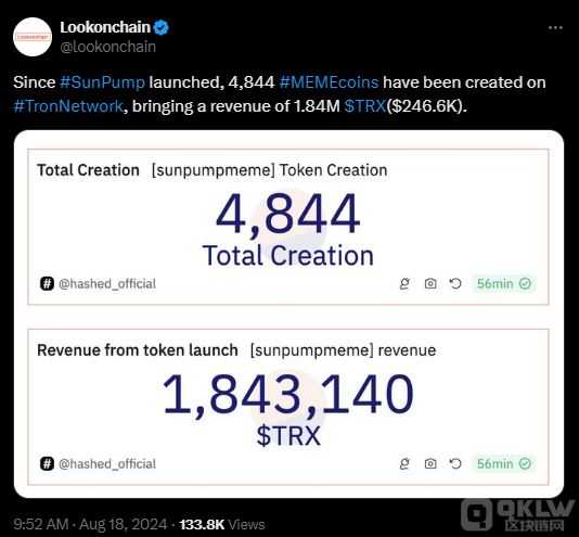 Memecoin ᳱϯ TRON W(wng)j(lu)SunPump ÿ DƬ